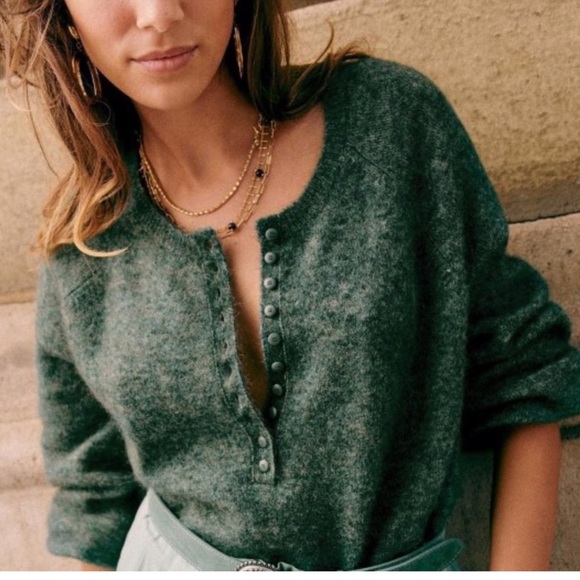 Sezane Sweaters - Sezane Leon Jumper - M Sage EUC